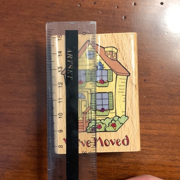 Home Package Wood Block Rubber Stamp Collection of Three - Picture 6 of 6